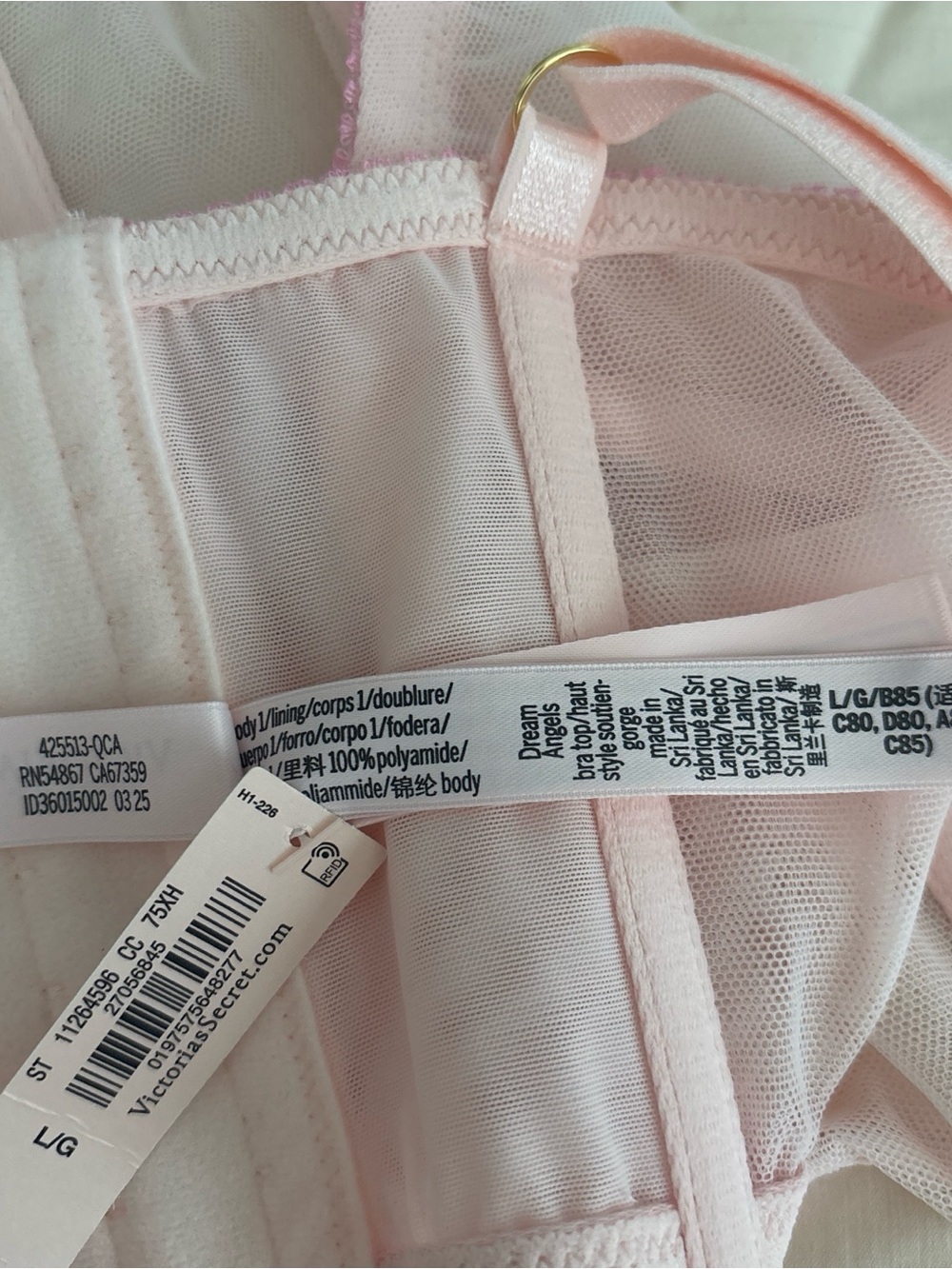 Victoria's Secret Light Pink Floral Embroidered Corset Top - Picture 5 of 5
